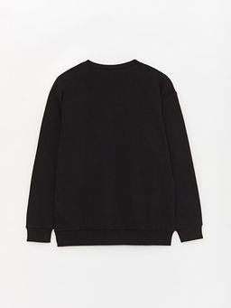 Bisiklet Yaka Mickey Mouse Bask?l? Uzun Kollu Erkek ?ocuk Sweatshirt - Waikiki фото 2