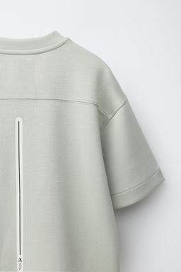 CAMISETA TEXTO SPORTY / Menta claro - Zara фото 4