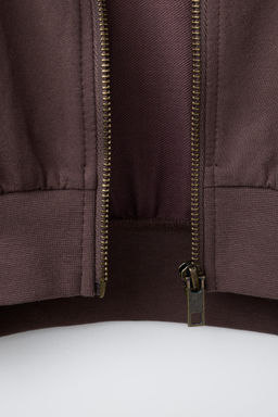 SUDADERA CAPUCHA TEXRO RELIEVE / Marr?n - Zara фото 4