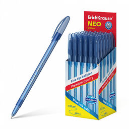 Цена за 50 шт. Ручка шариковая ErichKrause Neo® Stick Original 0.7, Super Glide Technology, цвет чернил черный (в коробке по 50 шт.)