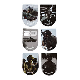 Набор магнитных закладок на подложке, 5 шт "Юный защитник"