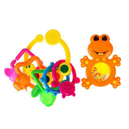 Погремушки «Лягушка и гусеничка - цепочка», от 3 мес., набор 2 шт., Крошка Я