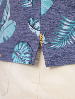 Джемпер мужской с воротником поло короткий рукав GREG G144-KP1246T-UT15 (голубой лист)  фото 2