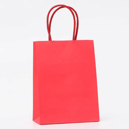 Цена за 3 шт. Пакет крафт коралловый, круглая ручка, 15×12×6 см, 120 г