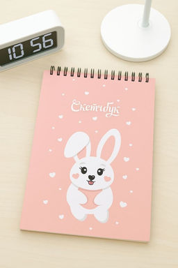 Скетчбук Love bunny, 14х20 см, плотность 100 гр