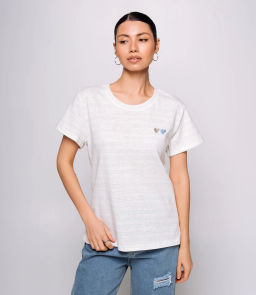 Футболка #КТ9101 (2), голубой, белый