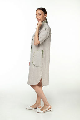 умягченный лен 100% платье - Luxuria фото 3