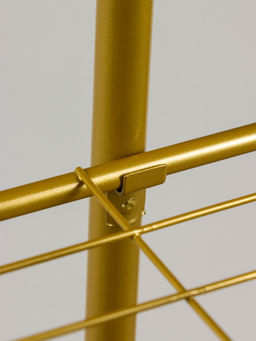 Подставка для цветов Greengo, 8 полок, 43×22×141 см, напольная, металл, цвет золотой