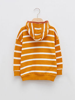 Uzun Kollu ?izgili Erkek Bebek Hoodie - Waikiki фото 2