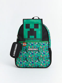 Minecraft Bask?l? Erkek ?ocuk S?rt ?antas?
