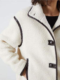 Ceket Yaka Kad?n Pel?? Mont