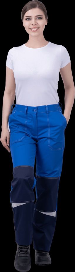 Костюм КМ-10 ЛЮКС летний, василек-синий, женский (Куртка+брюки)