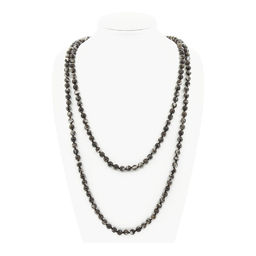 Перламутр черный (Индонезия) круглый 6мм, бусы длиной 146см