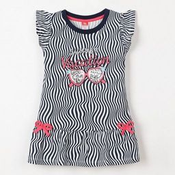 CRB wear/CSKG 62701-41-273 Платье модель туника для девочки, темно-синий/Ex.Cherubino