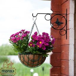 Кронштейн для цветов 52-029 - Фабрика интерьерной ковки фото 2