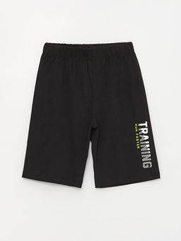 Beli Lastikli Bask?l? Erkek ?ocuk Pijama ?ort 2li - Waikiki фото 2