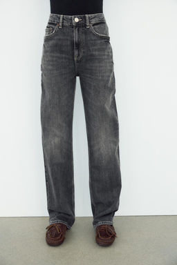 JEANS TRF STRAIGHT COMFORT HIGH WAIST - Zara фото 8