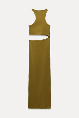 CUT-OUT RIBBED DRESS - Zara фото 2
