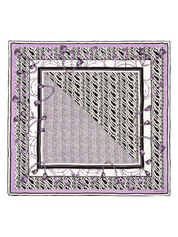 Платок жен. шелк 90х90 E04-8380-10 - Eleganzza фото 4