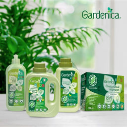 GARDENICA Экологичный стиральный порошок для детского белья, 900г в коробке  фото 5
