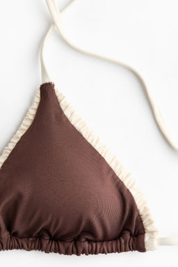 Top de bikini triangular con relleno - H&m фото 6
