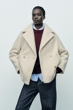 SEMI-LONG BOUCLE COAT - Zara фото 4