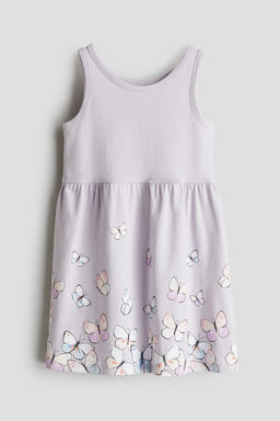 Vestido estampado de algodon