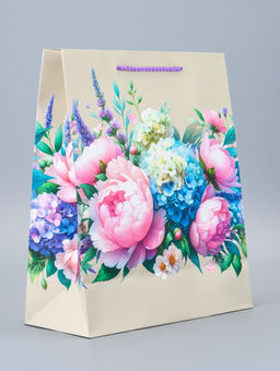 Цена за 2 шт. Пакет подарочный ламинированный Красота и нежность 26?12?32 см