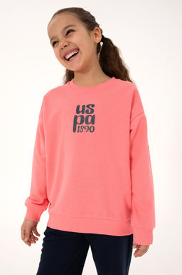 K_z _ocuk Neon Pembe Pijama Tak_m_ Sepette S_rpriz _ndirim - U.s. polo assn фото 9