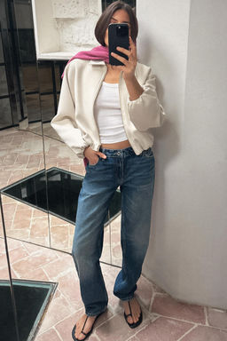 PUFF-SLEEVE JACKET WITH ZIP - Zara фото 15