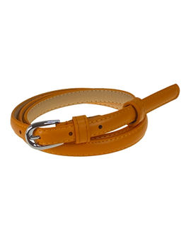 Ремень женский из искусственной кожи, цвет оранжевый