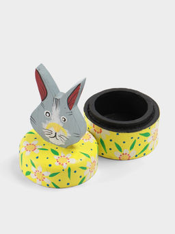 Шкатулка Заяц, 9?9?16 см, дерево