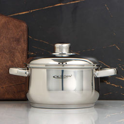 Кастрюля Катунь «Гретта», 2.5 л, d=18 см, капсульное дно, индукция, нержавеющая сталь