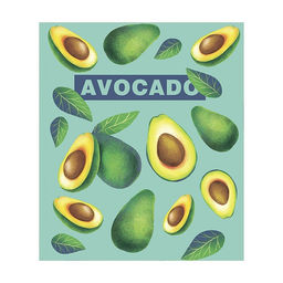 Тетрадь 48 листов в клетку Calligrata Авокадо, обложка мелованный картон, твин-лак + выборочный УФ-лак, блок офсет МИКС  фото 4