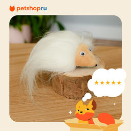 Игрушка для кошек Дикобраз из искусственного меха, 9см 99ред99 2413 2413