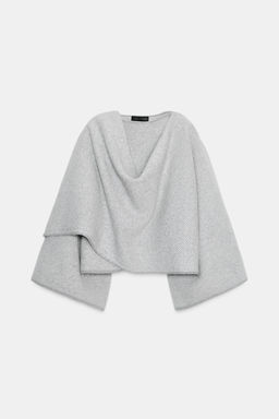 100% WOOL COAT WITH SCARF - Zara фото 5