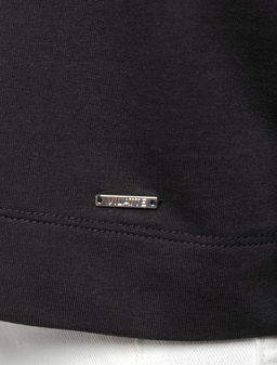 Свитшот из футера с эластаном, с декоративной вставкой