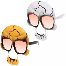 Цена за 2 шт. Очки карнавальные "Зловещий череп", в ассортименте