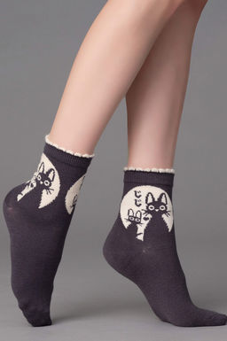 Носки GIULIA 959653 Арт WS3 WOOL CATS DARK GREY VAR A  фото 2