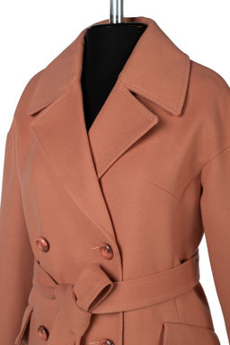 Пальто женское демисезонное (пояс) - El podio фото 16