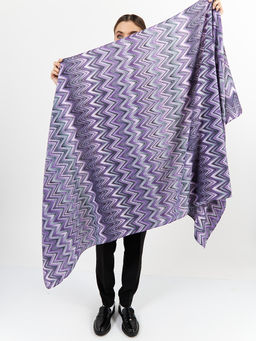 Большой, мягкий, тонкий и очень нежный двусторонний палантин с рисунком - Tantino фото 8