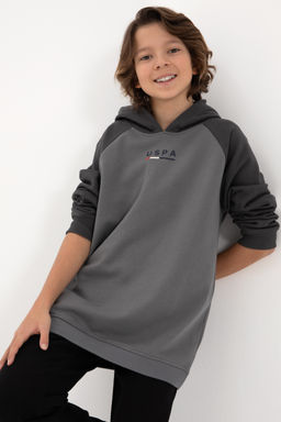 Erkek Гocuk Gri KapГЕonlu Sweatshirt