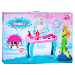 Игровой набор стилист "Туалетный столик-пианино. Девичьи секреты" (свет, звук) в коробке