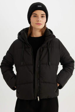 Su Itici Sisme Mont Oversize Genis Kal?p Kapusonlu Is? Yal?t?ml? Ruzgar Gecirmez Puffer - Defacto фото 2