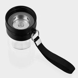 Термос-заварник «На ходу», 250 мл, h=19 см, с двойными стенками, стекло, прозрачный