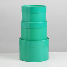 Набор шляпных коробок 3 в 1 морская волна, 16 х 10, 14 х 9, 13 х 8,5 см - Дарите счастье фото 2