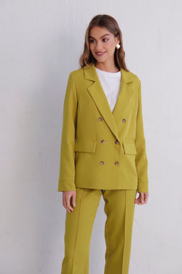 11725 Брюки со стрелками в цвете шартрез - Martichelli фото 3