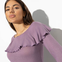 Свитшот из вискозы с воланами Взаимная любовь - Charutti фото 3