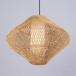Светильник потолочный из ротанга «Буди», 1×120 Вт, Е27, 50×50×38 см