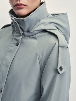 Куртка с капюшоном на кулиске / Zarina  фото 6